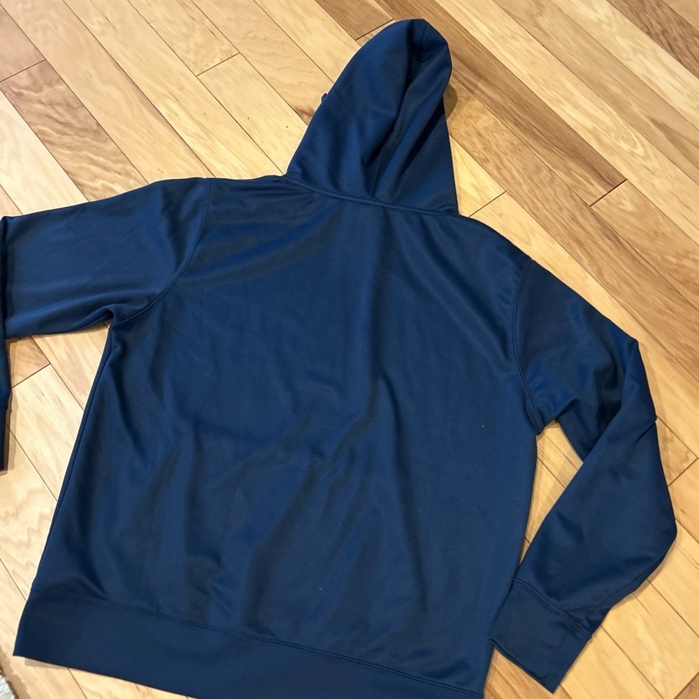 Auburn Tigers Navy Blue & Orange Pullover Fleece Hoodie Sweatshirt Size L - Picture 7 of 10